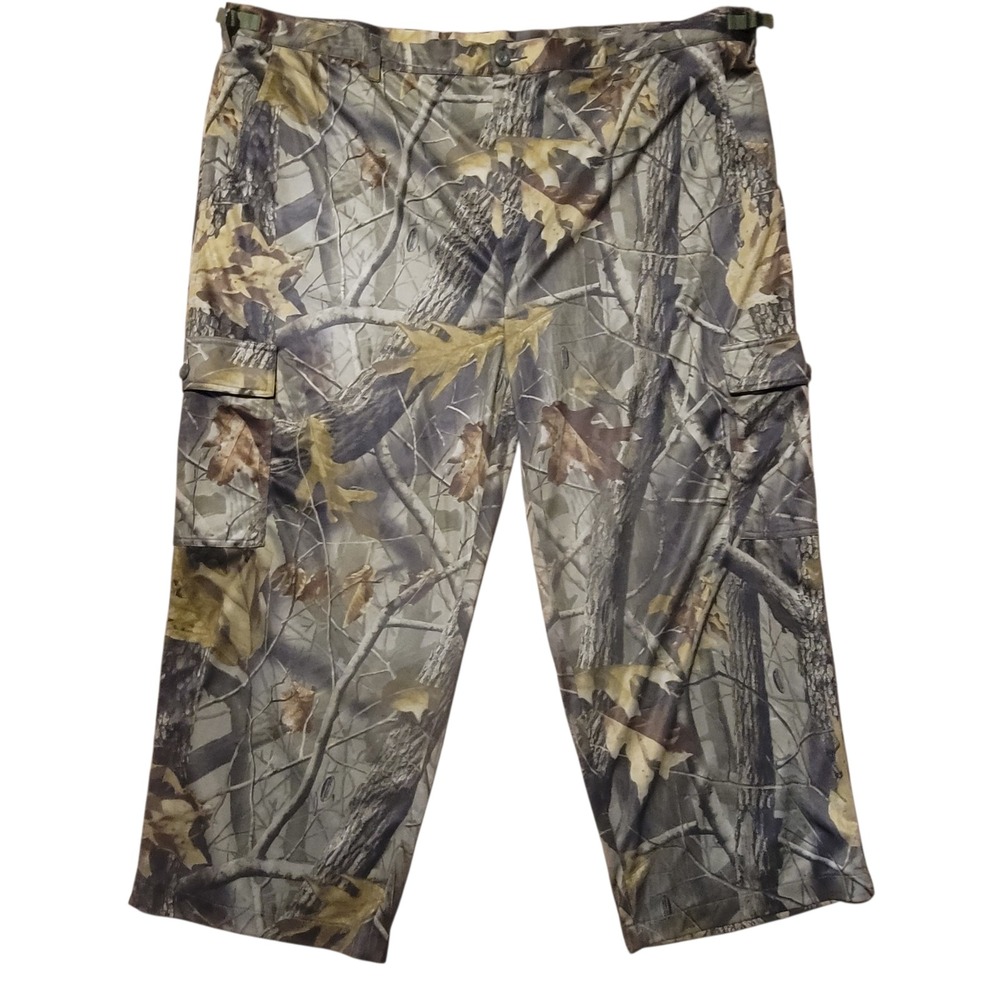 Cabelas‎ Mens 3XL Realtree Hardwoods Camo Cargo Pants Adjustable Waist Polyester
